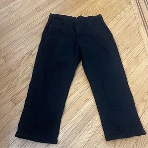 SMITH’S WORKWEAR black fleece lined black jeans size 38x 30